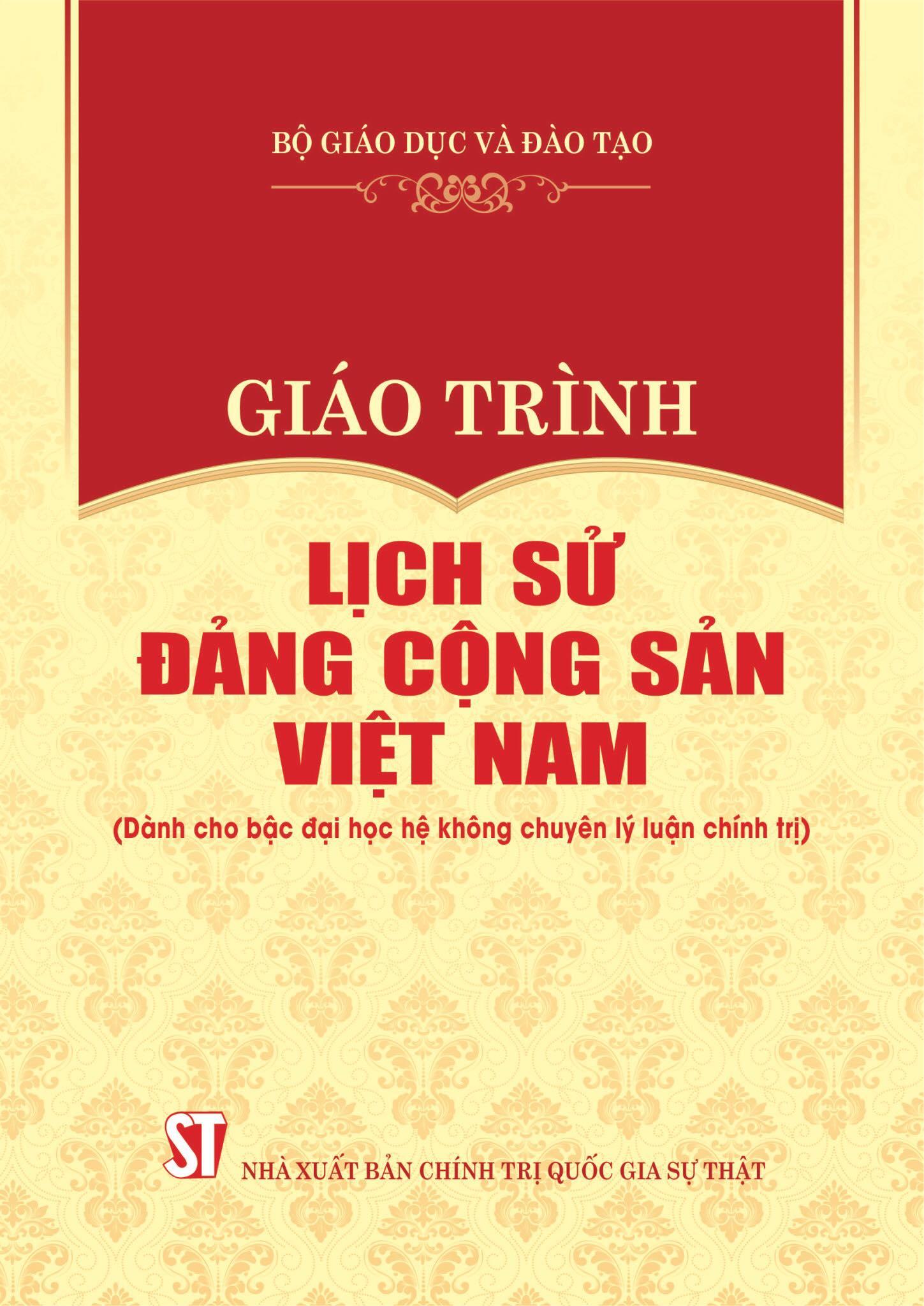 Sách giáo trình lịch sử đảng cộng sản việt nam hệ không chuyên