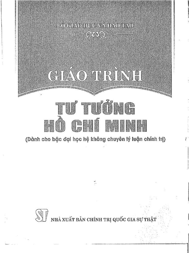 Sách giáo trình tư tưởng hồ chí minh nhà xuất bản chính trị quốc gia sự thật