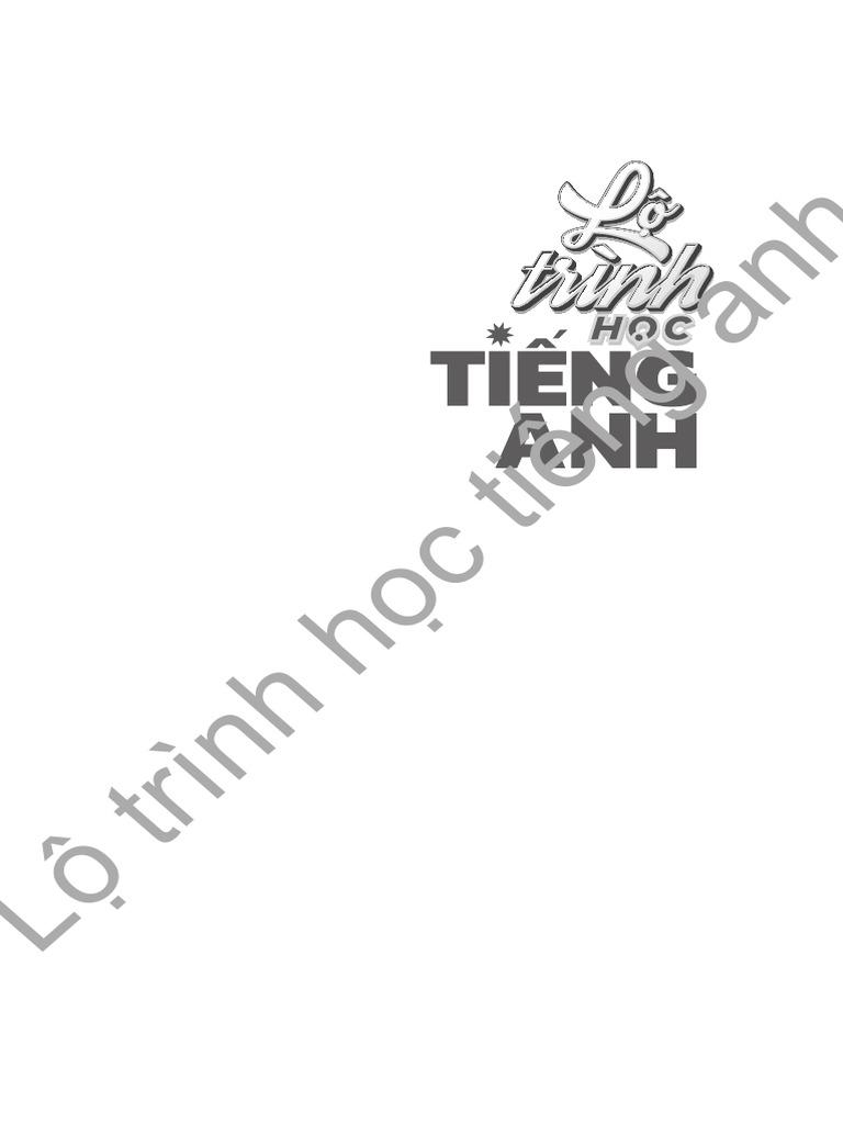 Sách  lộ trình học tiếng anh cho người mất gốc