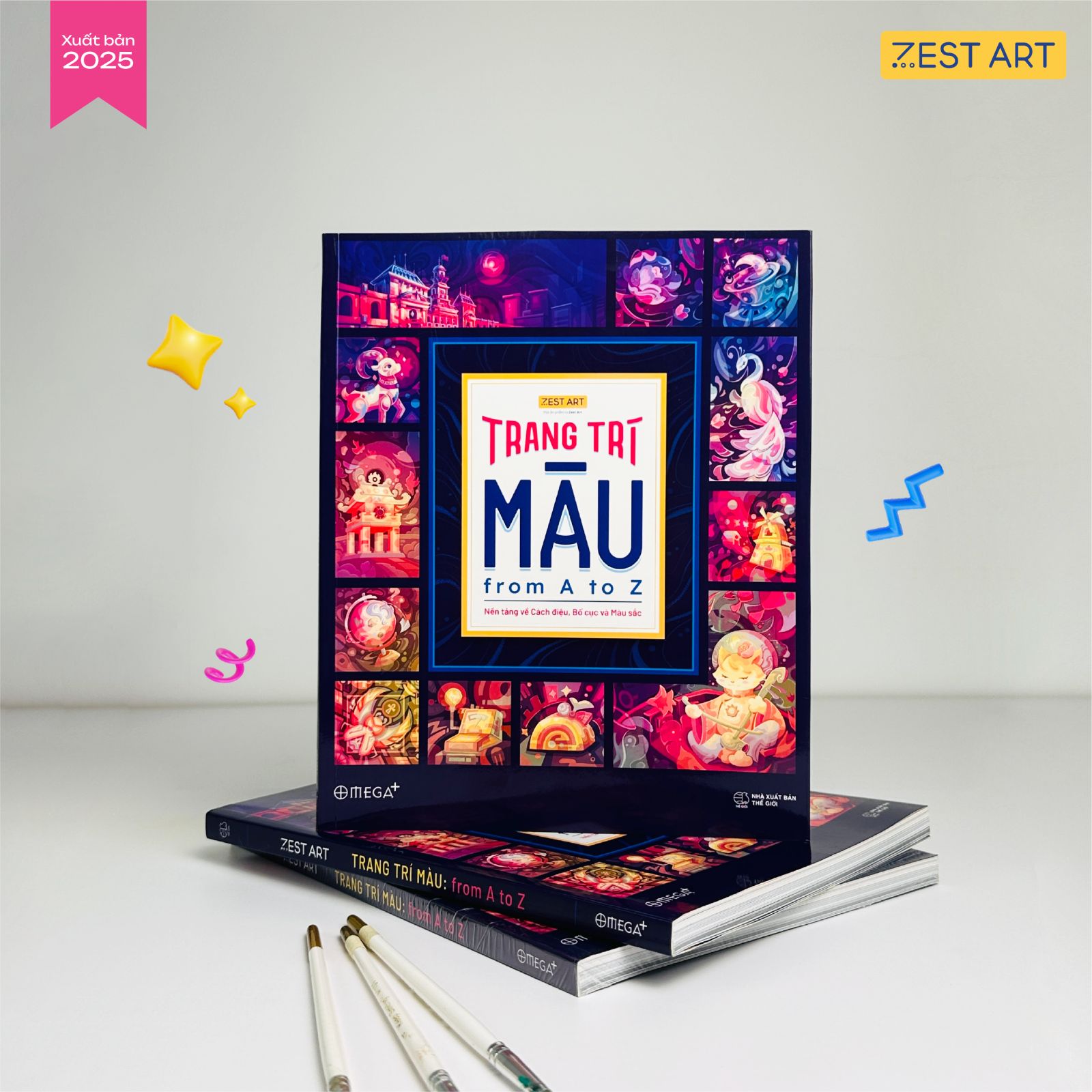 Ảnh bìa Sách trang trí màu from a to z