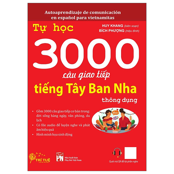 Ảnh bìa Sách Tự học 3000 câu giao tiếp tiếng tây ban nha thông dụng